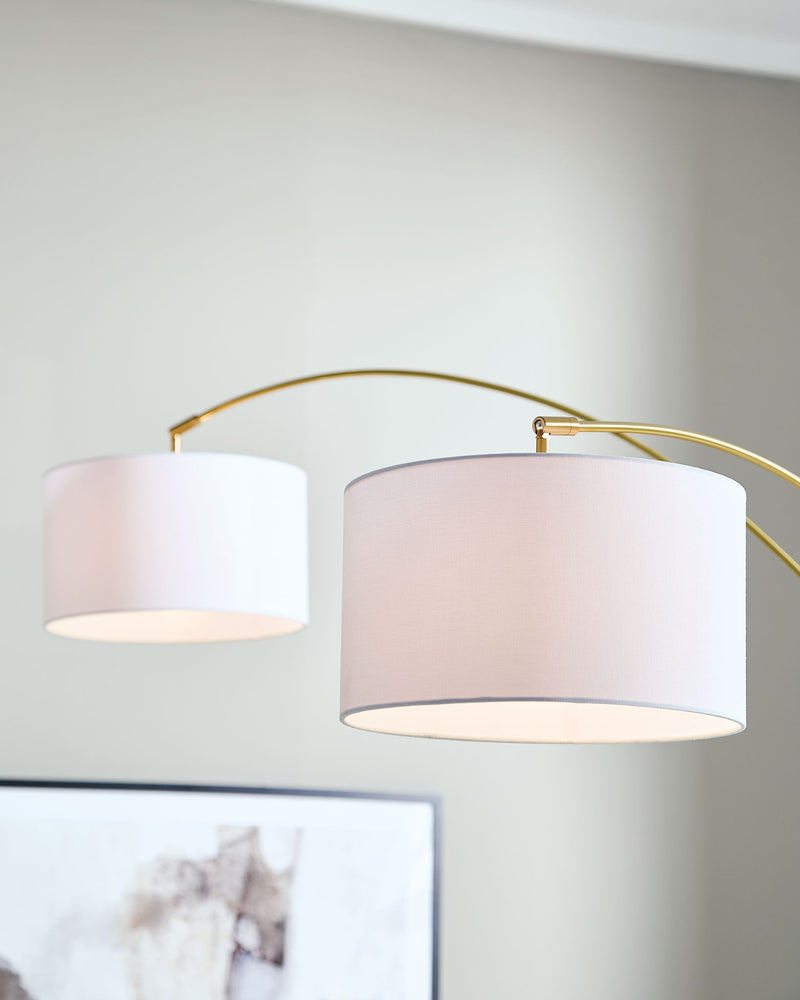 Valo - Metal Arc Lamp - Gold Finish