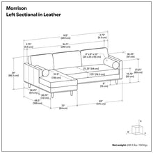 Load image into Gallery viewer, Morrison - Upholstered Sectional Sofa
