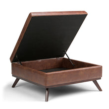 Load image into Gallery viewer, Owen - Multifunctional Square Coffee Table Storage Ottoman

