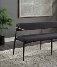 Load image into Gallery viewer, Jaramillo - Chenille Bench - Black
