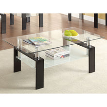 Load image into Gallery viewer, Moriah - 1 Shelf Rectangular Coffee Table - Black
