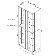 Load image into Gallery viewer, Gilbert - 4 Door LED Curio Display Cabinet
