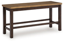 Load image into Gallery viewer, Rylandeen - Double Counter Height Bench - Light Brown / Dark Brown
