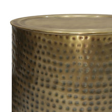 Load image into Gallery viewer, Corbin - Hammered Metal Side Table
