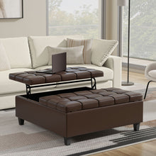 Load image into Gallery viewer, Harrison - Upholstered Coffee Table Storage Ottoman
