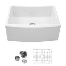 Load image into Gallery viewer, Farmhouse Sink, Apron Front Single Bowl With Arch Edge Design

