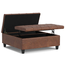 Load image into Gallery viewer, Harrison - Upholstered Coffee Table Storage Ottoman
