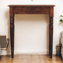 Load image into Gallery viewer, Turned Legs Drawer Console Table
