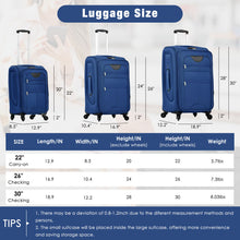 Load image into Gallery viewer, Softside Luggage Expandable Set With Duffel Bag Upright Spinner
