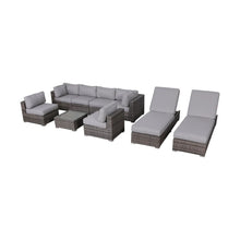 Load image into Gallery viewer, Seating Set With Cushions Handcrafted Wicker Design
