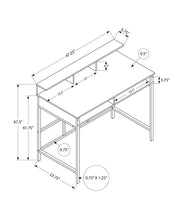 Load image into Gallery viewer, Computer Desk For Home Office, Standing, Storage Shelves, Laptop, Contemporary &amp; Modern
