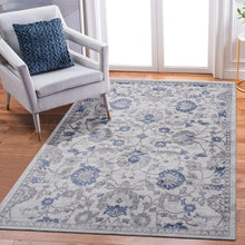 Load image into Gallery viewer, Marfi - 8' X 10' Oriental Area Rug - Blue / Silver
