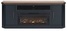 Load image into Gallery viewer, Landocken - 83" TV Stand With Electric Fireplace - Two-tone
