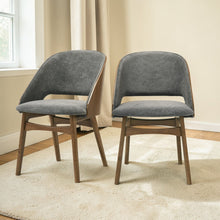 Load image into Gallery viewer, Delmon - Side Chair (Set of 2) - Gray / Walnut
