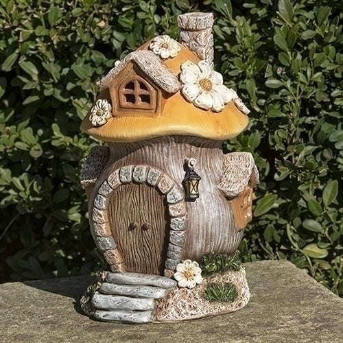 7"H LED GARDEN HOUSE MUSHROOM STYLE