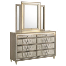 Load image into Gallery viewer, Mika - 8 Drawer LED Dresser With Mirror - Ivory
