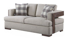 Load image into Gallery viewer, Niamey - Loveseat With 2 Toss Pillows - Walnut
