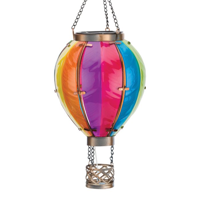 Hot Air Balloon Solar Lantern SM - Rainbow