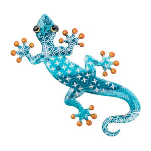 Luster Gecko Wall Decor 18" - Blue