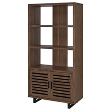 Load image into Gallery viewer, Rodger - 3 Shelf Cabinet Bookcase - Walnut
