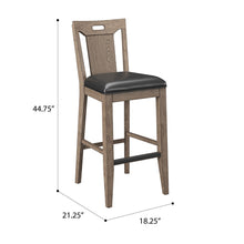 Load image into Gallery viewer, Slat Back Bar Stools (Set of 2) - Brown

