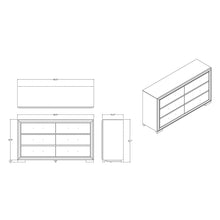 Load image into Gallery viewer, Adelaide - Dresser With Sleek Finish And Drawer Pulls
