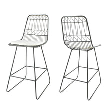 Load image into Gallery viewer, Yearning - Iron Counter Stool With Water Resistant Cushion
