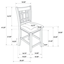 Load image into Gallery viewer, Davis - Counter Height Dining Chair Linen (Set of 2) - Light Oak
