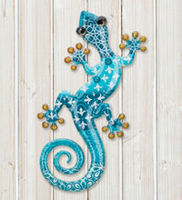 Load image into Gallery viewer, Luster Gecko Wall Decor 8&quot; - Blue
