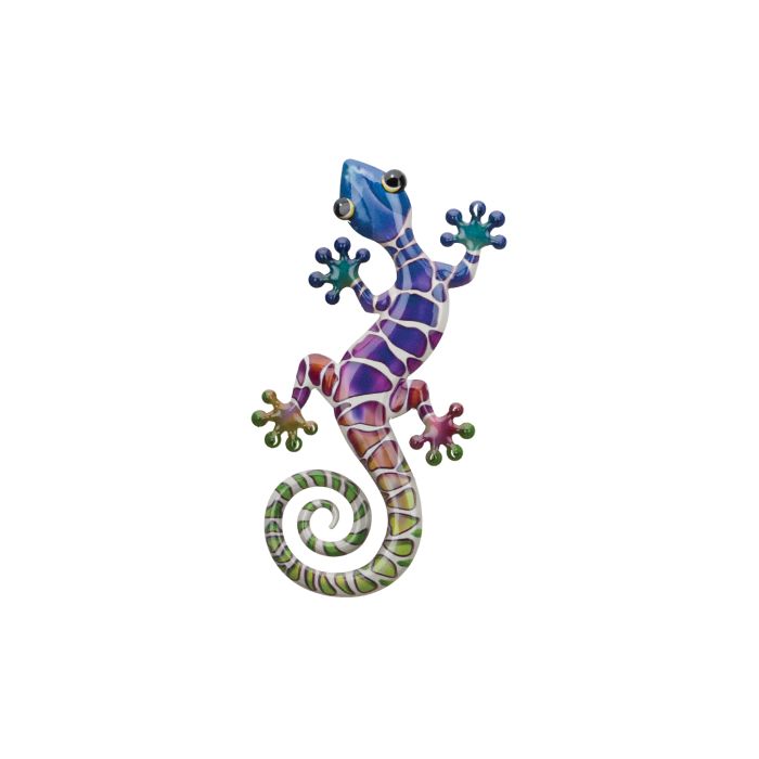 Luster Gecko Wall Decor 8" - Purple