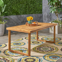 Load image into Gallery viewer, Outdoor Acacia Wood Dining Table, Sandblast Finish
