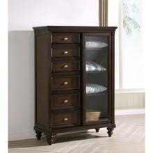 Load image into Gallery viewer, Berwick - 6 Drawer Chest With Door - Dark Oak
