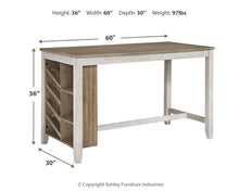 Load image into Gallery viewer, Skempton - Rectangular Counter Table With Storage - White
