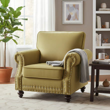 Load image into Gallery viewer, Upholstered Accent Armchair With Turned Legs For Living Room

