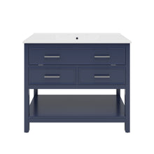 Load image into Gallery viewer, Bathroom Vanity With Ceramic Sink, Tip Out Tray &amp; 2 Full Extension Drawers

