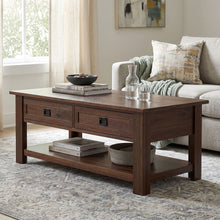 Load image into Gallery viewer, Monroe - Rectangular Coffee Table With Drawers - Brown
