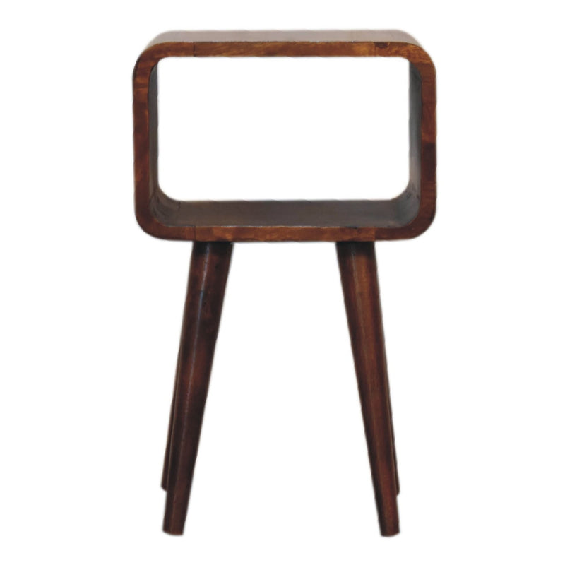 Minimalist Open Curved Nightstand