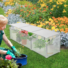Load image into Gallery viewer, Polycarbonate Greenhouse For Outdoors In Winter - Silver
