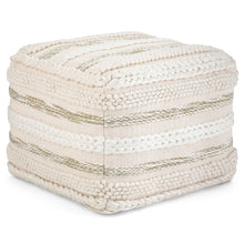 Load image into Gallery viewer, Sommer - Handcrafted Square Pouf
