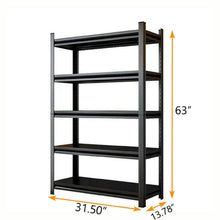 Load image into Gallery viewer, 5 Tier Heavy Duty Shelving Unit Adjustable Shelving Units

