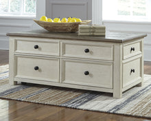 Load image into Gallery viewer, Bolanburg - Lift Top Cocktail Table - White / Brown / Beige
