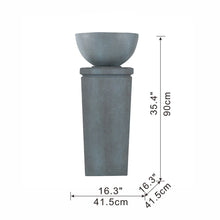 Load image into Gallery viewer, Zen Bowl Water Fountain, Outdoor Bird Feeder / Bath Fountains, Relaxing Water Feature For Garden
