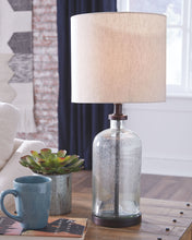 Load image into Gallery viewer, Bandile - Glass Table Lamp  - Clear / Bronze Finish
