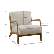 Load image into Gallery viewer, Mid-Century Style Lounge Chair With Upholstered Seat
