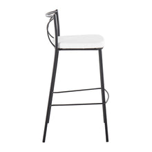Load image into Gallery viewer, Modern Charlotte - Contemporary Fixed Height Barstool (Set of 2)
