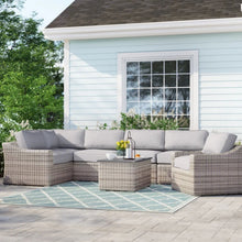 Load image into Gallery viewer, Stylish Sofa Seating Group With Cushions Perfect For Outdoor Gatherings
