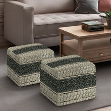 Load image into Gallery viewer, Grady - Handcrafted Square Pouf
