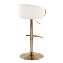 Load image into Gallery viewer, Claire - Contemporary / Glam Adjustable Bar Stool (Set of 2)
