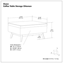 Load image into Gallery viewer, Owen - Upholstered Rectangular Storage Ottoman
