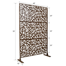 Load image into Gallery viewer, Outdoor &amp; Indoor Freestanding Decorative Privacy Screen
